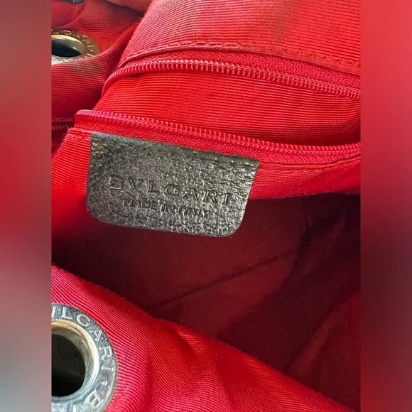 BVLGARI Signature Black Shoulder Bag - Picture 4 of 12